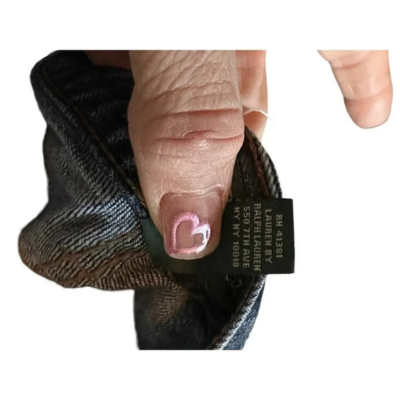 LRL Lauren Ralph Lauren Women's Blue Straight Leg Jean Size 14 - Picture 9 of 12